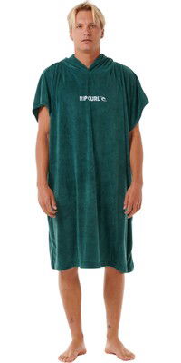 2024 Rip Curl Hombres Brand Toalla Con Capucha 00ZMTO - Blue Green